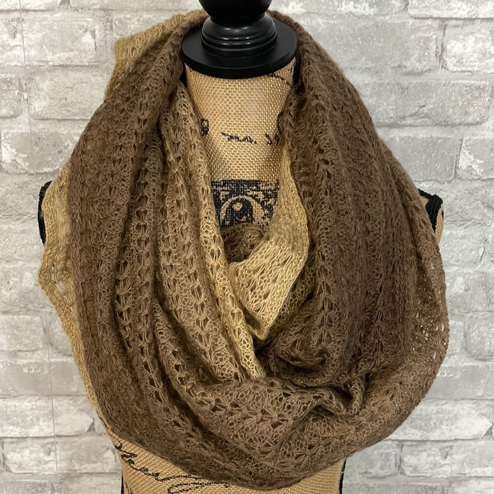 Charming Charlie  Colorblock Infinity Knit Scarf